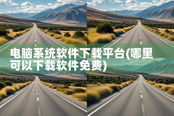 电脑系统软件下载平台